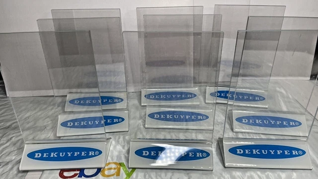 Lot of 9 - DEKUYPER Table Tent Holders Promo Flavored Liqueur | Schnapps 6 x 4