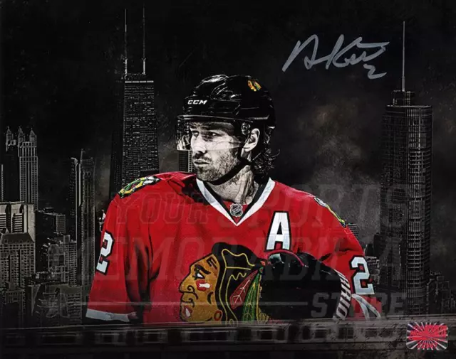 Duncan Keith Chicago Blackhawks Signed Autographed Chicago City Spotlight 8x10