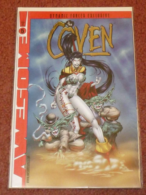 THE COVEN #5 - Dynamic Forces Excl. Foil Edition, w/CoA (Awesome Ent., 1998, NM)