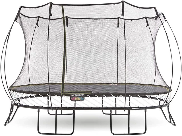 Kids Large Oval 8 by 13 Foot Trampoline W/Safety Enclosure Net