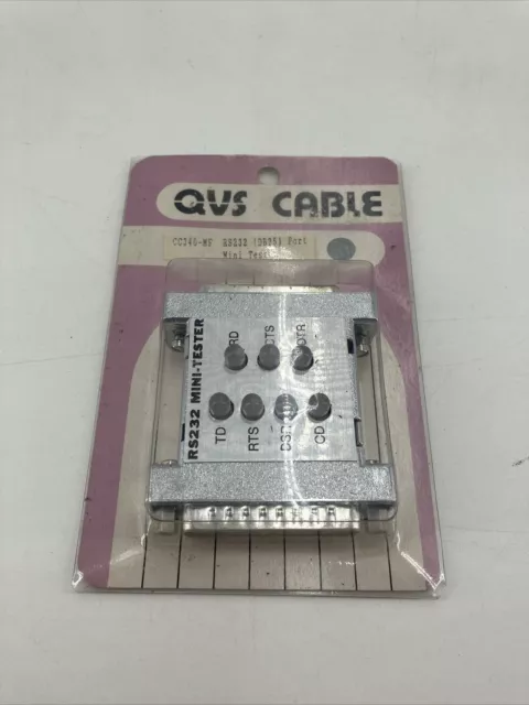 QVS   CC340-MF   RS232  (D825) Port Mini-Tester RS232