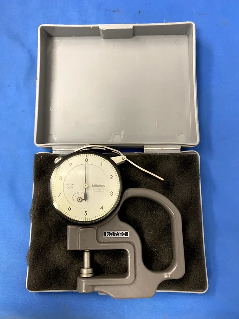 MITUTOYO DIAL THICKNESS Gage # 7326 .0001''- .050 made In Japan $79.95