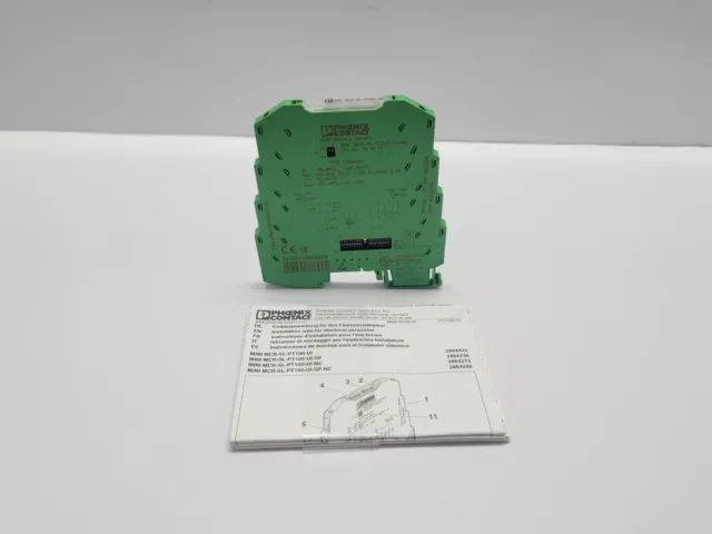 Phoenix Contact Mini Mcr-Sl-Pt100-Ui-Nc Thermometer Measuring Transducer 2864273