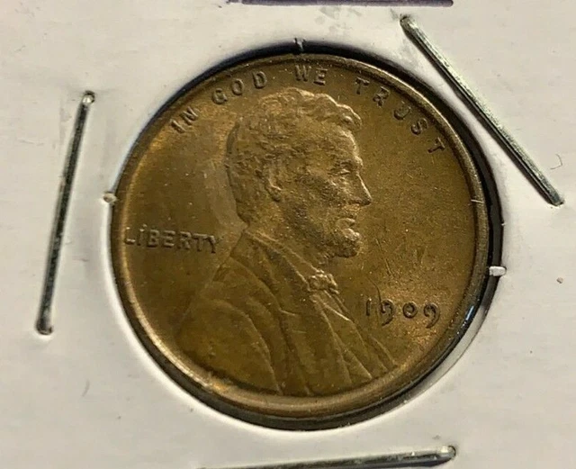 1909-P VDB Lincoln Wheat Cent Penny (BU - Brown) - Old U.S. Coins