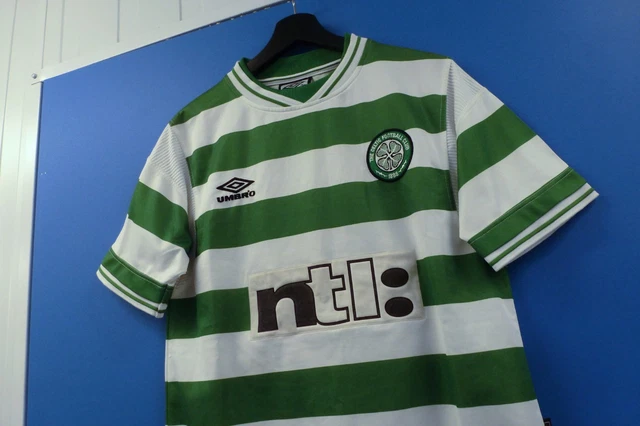Maillot De Football Vintage Umbro Celtic Glasgow - Taille XS/S, Années 90, Occasion