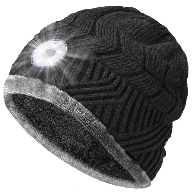 Beanie Hat with Light - Stocking Stuffers Flashlight Beanie Winter Cap