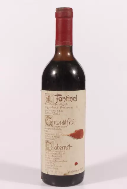 Prl) Vino Wine Wein Vin 1989 Cabernet Fantinel Italy Grave Del Friuli