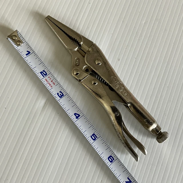 VISE GRIP 6LN Vintage 6.5in Locking Pliers Made in USA Mint A+ 46.54