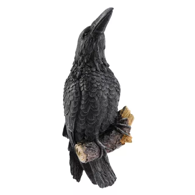 Raven Statue Fake Raven Resin Statue Bird Crow Sculpture Outdoor Crows2758