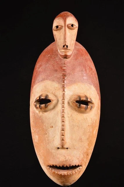 20113 African Old Lega Mask / Mask Dr Congo