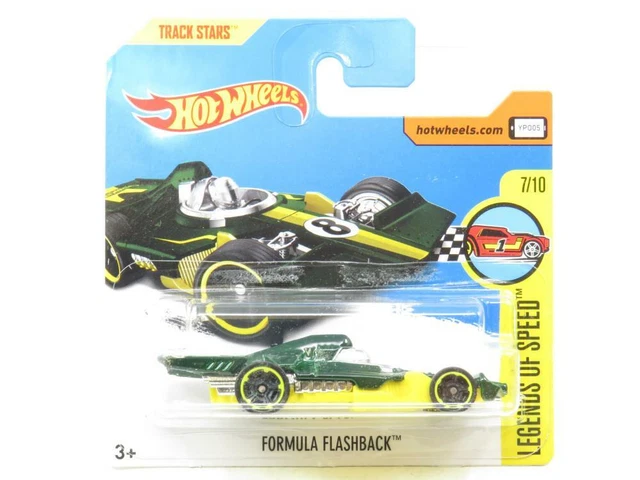 HOTWHEELS FORMULA FLASHBACK verde 71/365 carta corta 1 64 scala ...