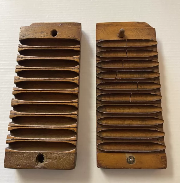 Primitive Wooden Cigar Mold Press Tobacco Tobacciana Pre-Civil War 1900s