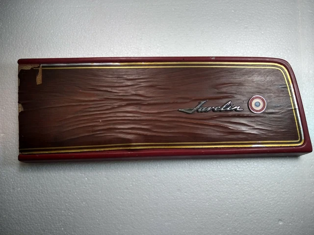 1970 AMC JAVELIN GLOVE BOX DOOR, with script & Bullseye