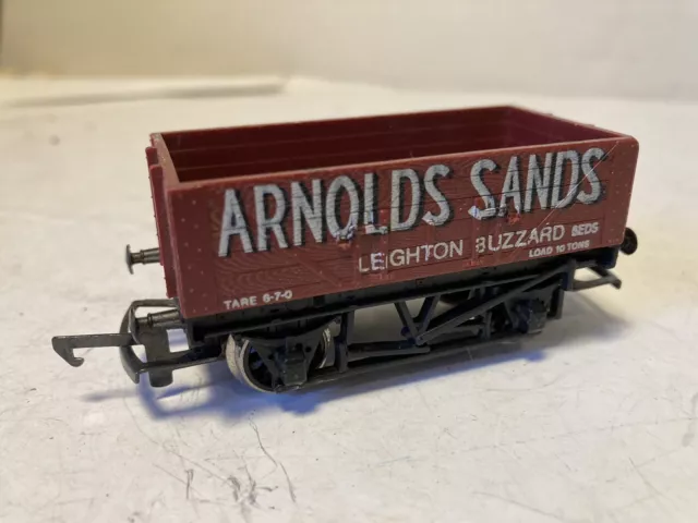 Hornby OO Scale R097  Arnolds Sands 10 Ton Wagon Unboxed VGC Silver seal wheels