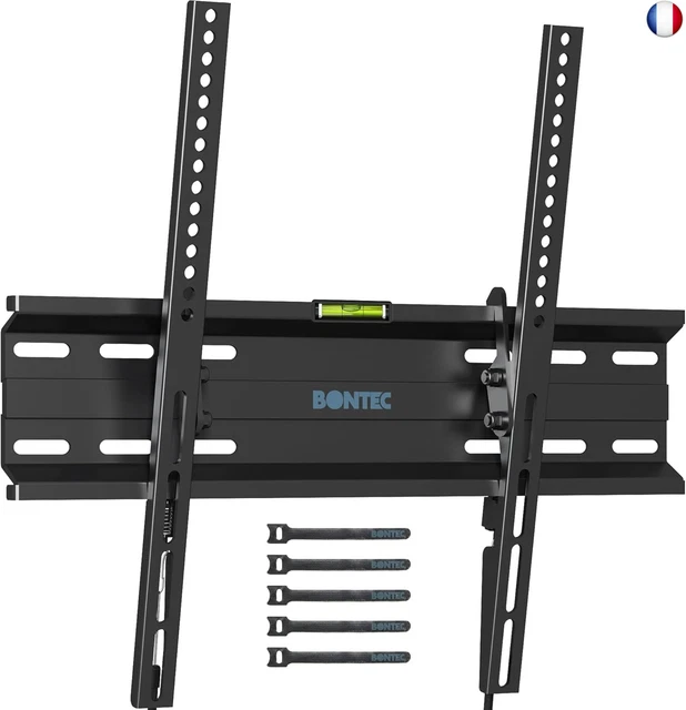 Support Mural TV Perlegear 37-82 Pouces - Inclinable, Pivotant, VESA 600x400 - Max 60kg
