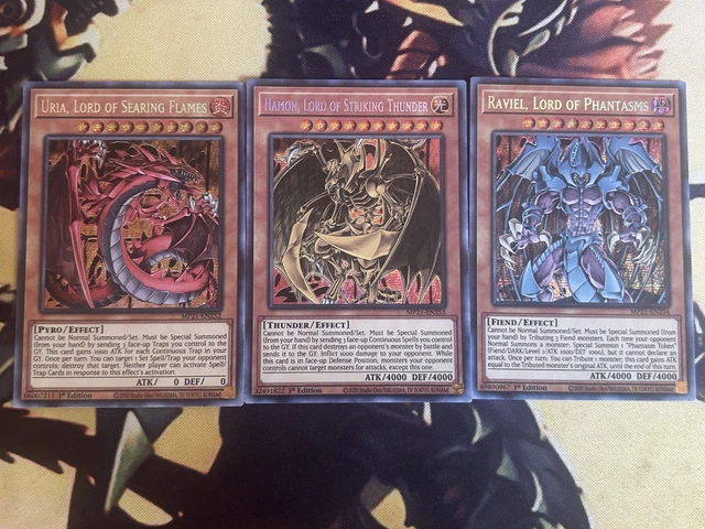 YUGIOH SACRED BEASTS Uria + Hamon + Raviel + Armityle Fusion Set - Egyptian  God $12.95 - PicClick