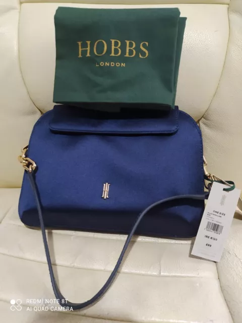 Hobbs London blue Navy handbag shoulder bag
