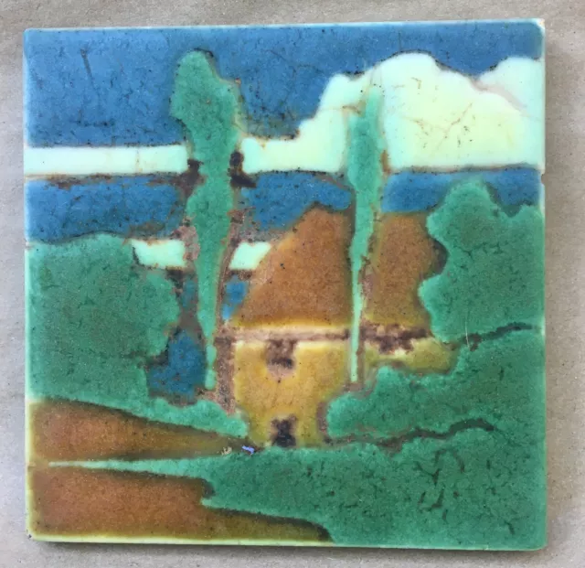 Grueby Pardee Landscape Tile Plaque 2