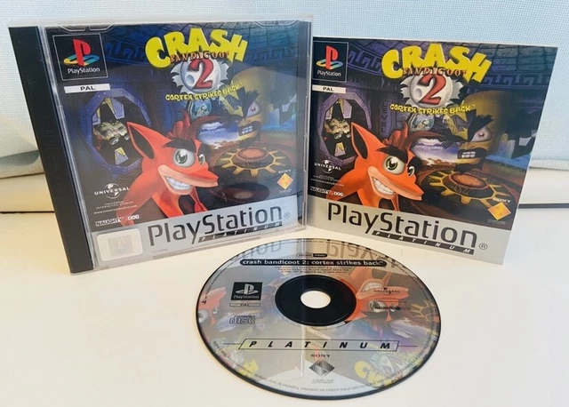 CRASH BANDICOOT 2 Cortex Strikes Back Sony PS1 PlayStation Video Game