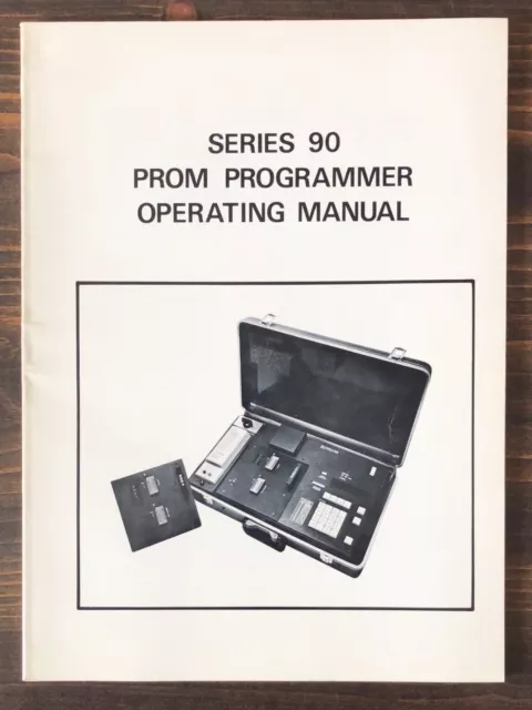 PRO-LOG - Series 90 PROM Programmer Operating Manual (1975)