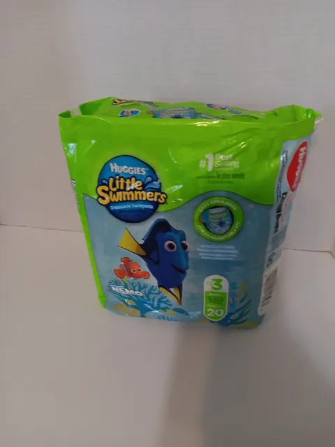 Huggies Little Swimmers  Disposable Swimpants Up To Size 3 Small 16-26lb 20ct