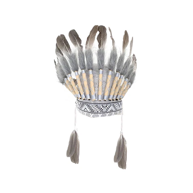 Coiffe de plumes synthétiques de chapeau  en chef pour  de
