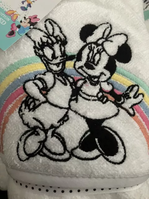Official Disney Minnie Mouse And Daisy Duck Baby 100% Cotton Towel Bnwt