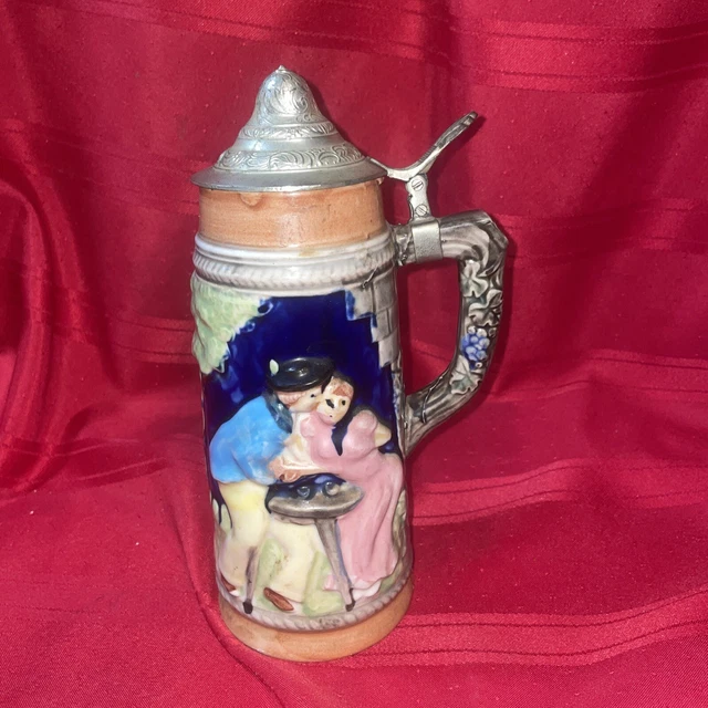VINTAGE TOYO JAPAN German Style Lidded Beer Stein 14.00 PicClick