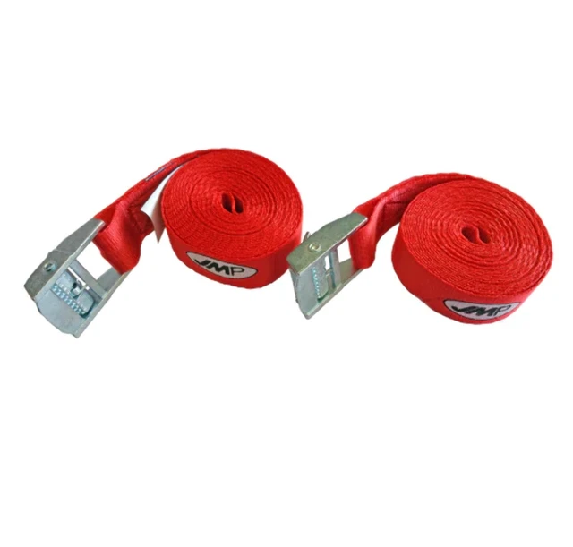Sangles D’Arrimage 25mm X 3m | Lot De 3 | Cliquet Réglable | Charge 250kg | Pour Voiture, Bagages, Kayak