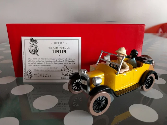 SPLENDIDE VOITURE TINTIN 1/24° AU CONGO F.TJ N° 71 - NEUF EN