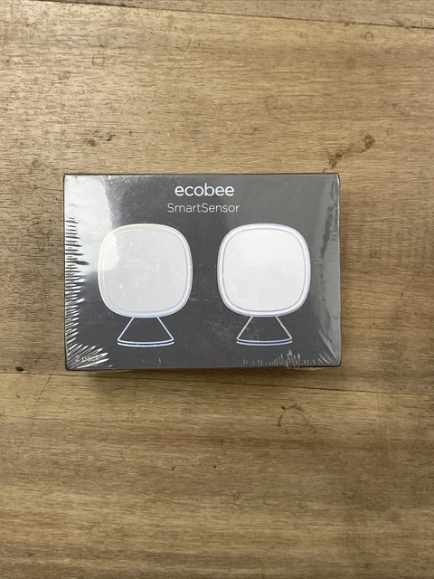 ecobee SmartSensor Room Temperature Sensors - White, Pack of 2 (EB-RSHM2PK-01)