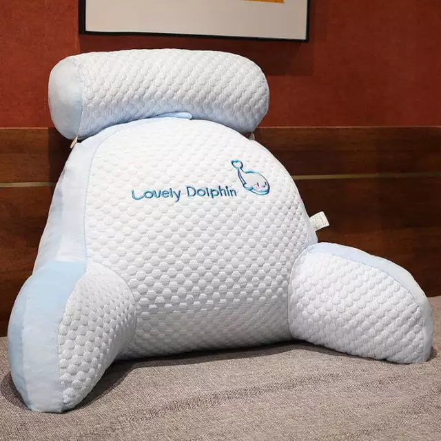 Coussin Câlin Thérapeutique- Oreiller de lecture pour lit-Grand dossier