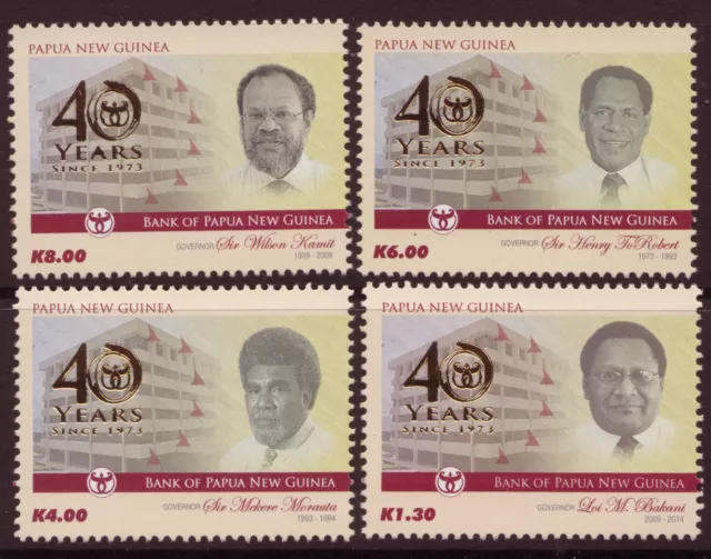 PAPUA NEW GUINEA 2014 BANK 40th ANNIVERSARY  UNMOUNTED MINT, MNH