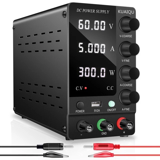0-60 V 0-5 A Alimentatore DC da laboratorio Alimentatore Regolato Regolabile Variabile