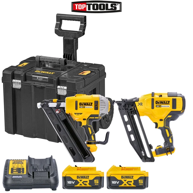DEWALT DCK264P2T 18V XR Brushless Framing /Finish Nailer With 2 x 5Ah
