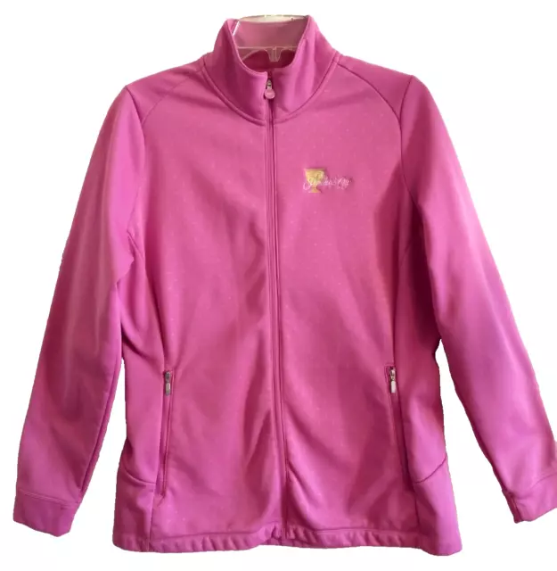 Nike Golf Tour Performance Therma Fit Jacket Womens Full Zip Polka Dots Logo -XL