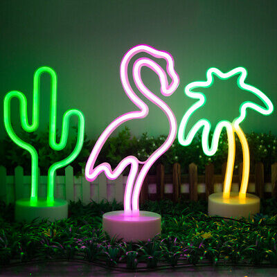 LED Kaktus Neon Licht Timer batteriebetrieben Lights4fun 