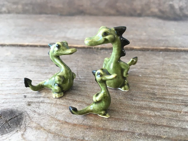 ドラゴン Hagen Renaker Retired Hagen Renaker Green Dragon