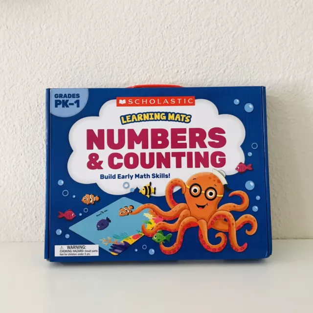 Scholastic Learning Mats Numbers And Counting Build Early Math Skills PK-1