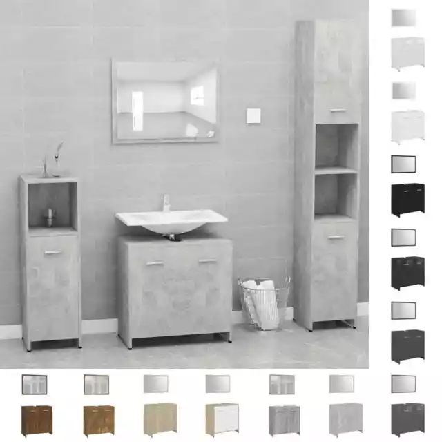 Conjunto de Muebles de Baño Aglomerado Roble Sonoma Aseo Multicolor vidaXL