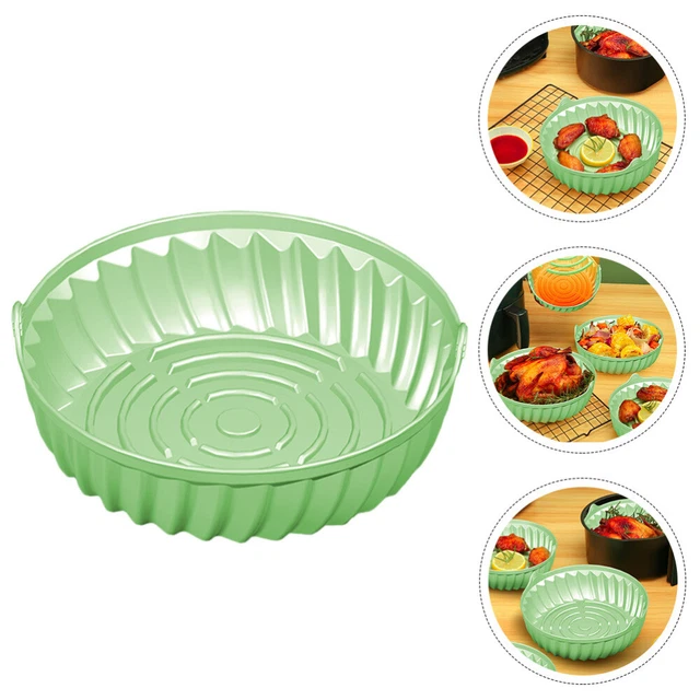 Bandeja freidora de aire horno pergamino gel de sílice freidora de aire revestimiento para hornear
