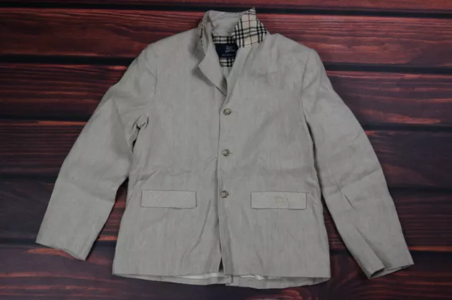 burberry blazer jacket nova checks  quilted coat linen  size 10 YEARS boys KIDS