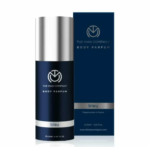 The Man Company Perfume corporal para hombre azul fragancia de larga duración 120 ml