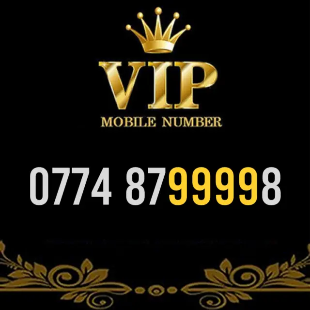 Gold Vip Memorable Phone Number Easy To Remember Mobile Business Simcard - 9999