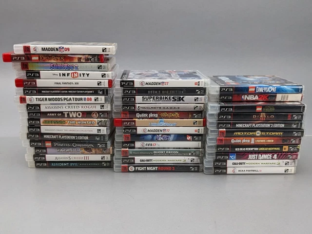 Lot of 109 Assorted Video Games - Scratched / Untested