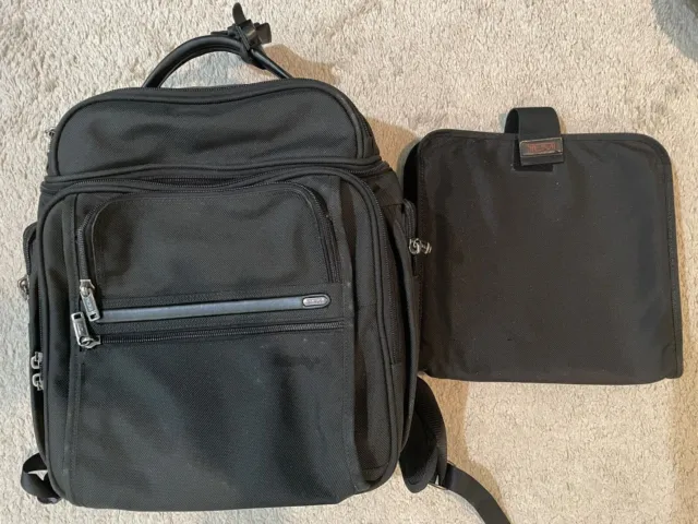 TUMI Alpha Laptop Backpack Black Ballistic Nylon Genuine Bag PRICED TO SELL