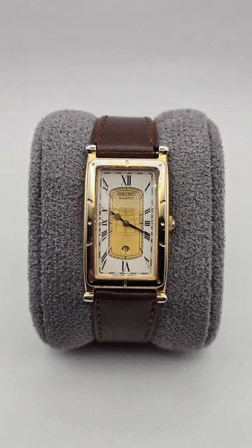 VINTAGE SEIKO 7N89-5000 Age Of Discovery World Quartz Men display picture 3