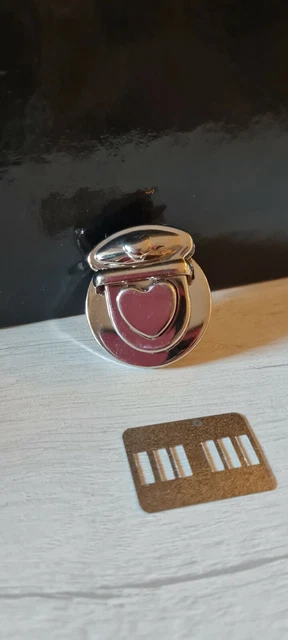 2 pz Chiusura con Cuore Gancio per Borsa canvas fai da te DIY zaino Tracolla