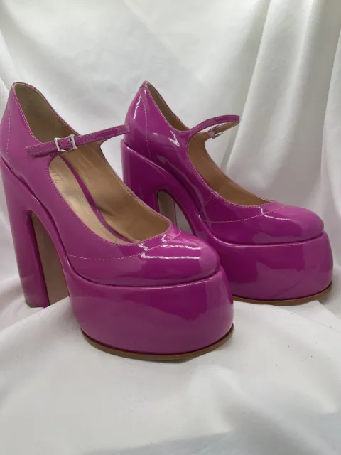 Schutz Womens Heels Shoes 8.5 B Platforms 1970’s Disco Hot Pink No box New