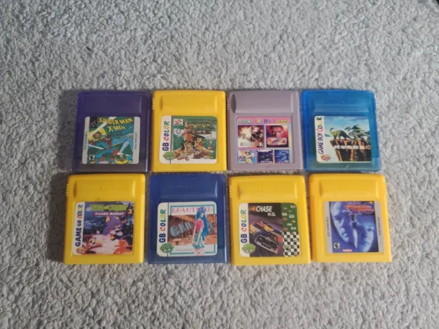 GameBoy Color GBC Wierd Japanese Game Cartridges LOT OF 8